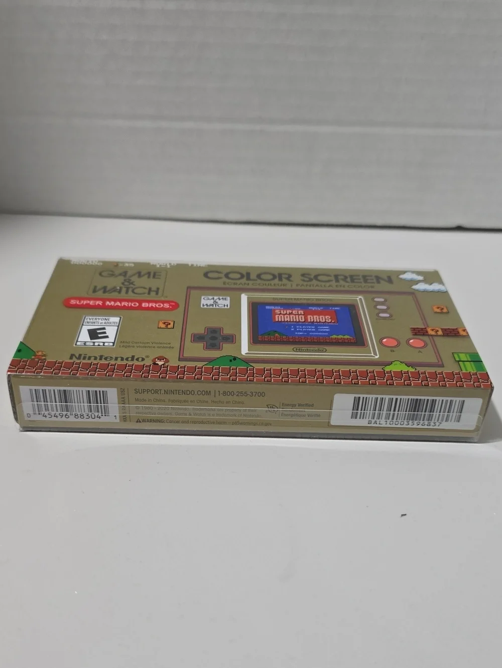 NIB Nintendo Game & Watch Super Mario Bros. Gold Color Screen